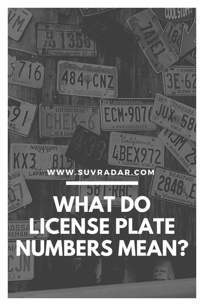 What Do License Plate Numbers Mean? And How It Works